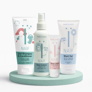 Pack #3: Shampoo 2in1 de 200ml, Spray Desenredante 150ml, Crema Corporal de 30ml y Gel de Baño 100ml